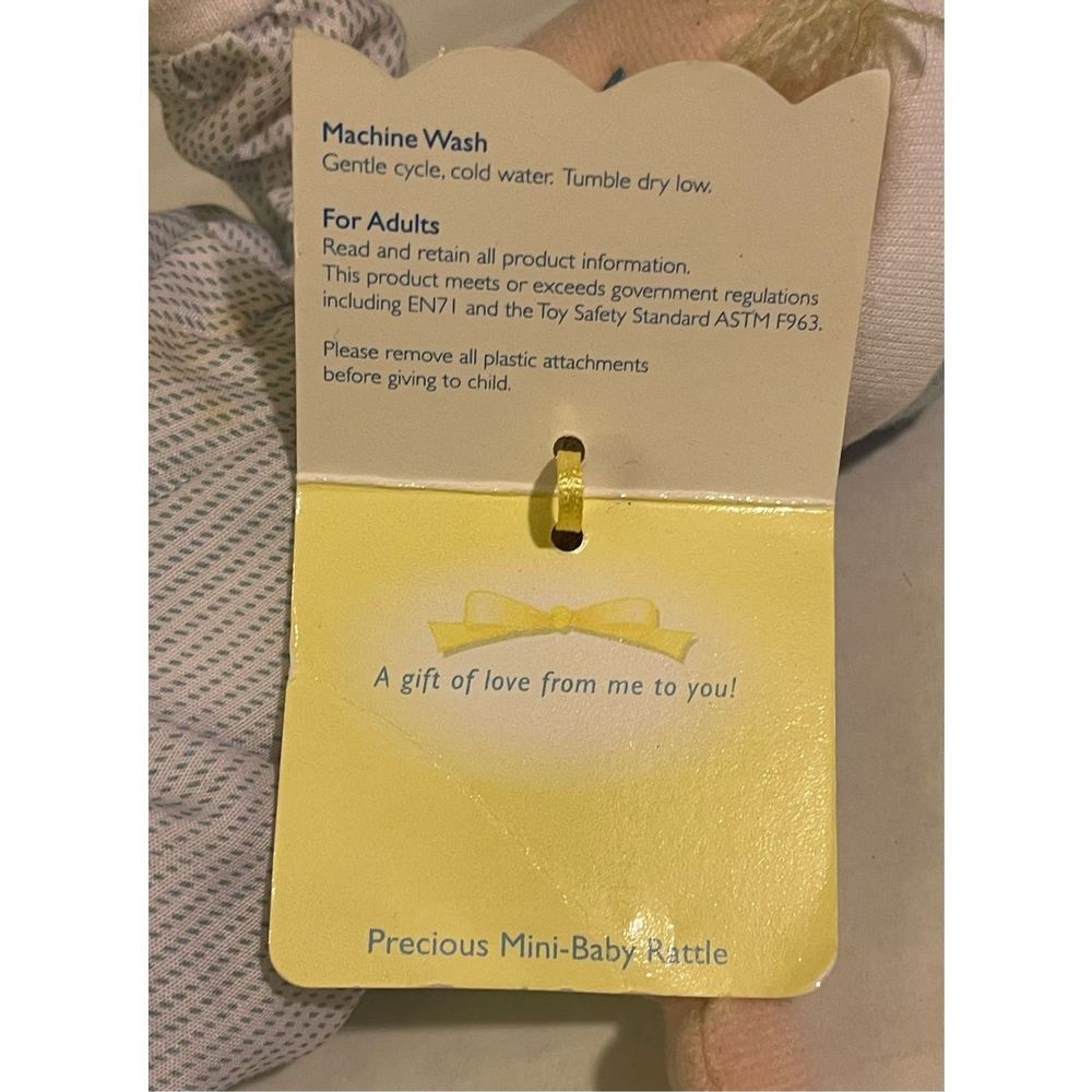 Eden Baby Boy Soft 7” Blue & White Striped Salior Outfit 2004 Precious Mini-Baby - Picture 3 of 4